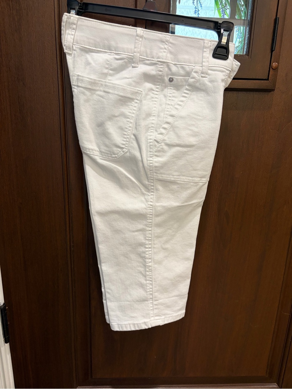 Women’s White Bermuda Shorts